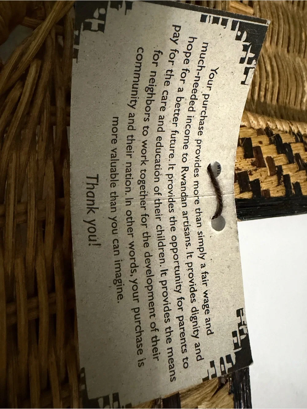 Handwoven Wicker Picture Frames - Natural Brown (Set of 4)